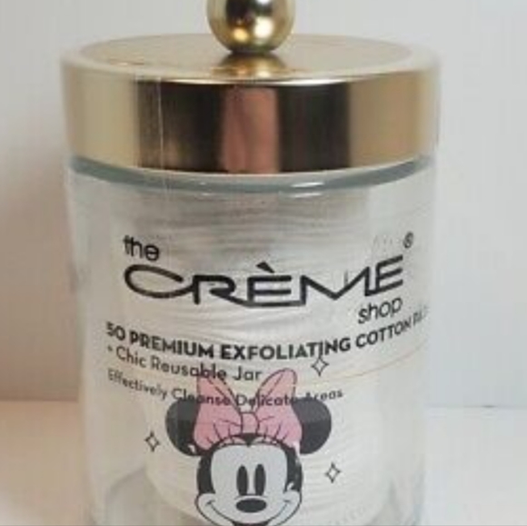 NEW THE CREME SHOP MINNIE MOUSE CHIC REUSABLE JAR CONTAINER 50 Exfoliati… - Picture 7 of 7